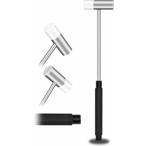Kleiner Doppelhammer, 7 Zoll, Kunststoffkopf Und Metallkopf, Schwarzer Kunststoffgriff, Doppelt 3 Kleiner Doppelhammer, 7 Zoll, Kunststoffkopf Und Metallkopf, Schwarzer Kunststoffgriff, Doppelt