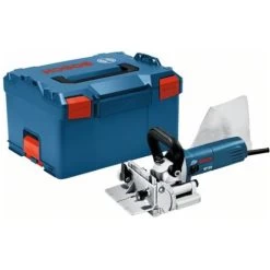 Bosch Professional Bosch Flachdübelfräse Nutfräse GFF 22 A Mit L-BOXX Und Zubehör-Set