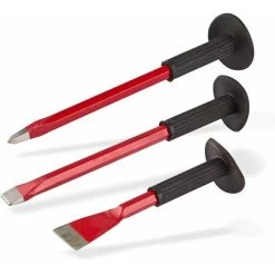 Spitzmeißel Flachmeißel Breitmeißel Meißelset Meißel Fugenmeißel 3-tlg