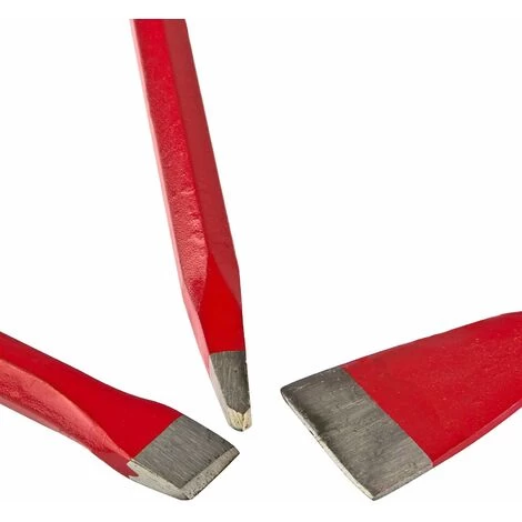 Spitzmeißel Flachmeißel Breitmeißel Meißelset Meißel Fugenmeißel 3-tlg 4 Spitzmeißel Flachmeißel Breitmeißel Meißelset Meißel Fugenmeißel 3-tlg – Bild 2