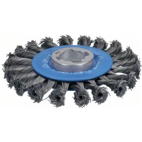 Bosch X-LOCK Scheibenbürste 115 Mm, Gezopfter Stahldraht 115 Mm, 0,5 Mm, 12 Mm 5 Bosch X-LOCK Scheibenbürste 115 Mm, Gezopfter Stahldraht 115 Mm, 0,5 Mm, 12 Mm – Bild 3