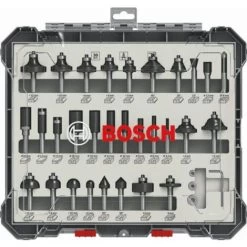 Bosch Freihandfräser-Set, 8-mm-Schaft, 30-tlg.