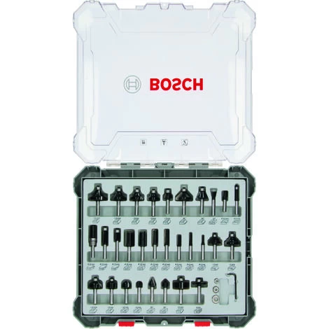 Bosch Freihandfräser-Set, 8-mm-Schaft, 30-tlg. 4 Bosch Freihandfräser-Set, 8-mm-Schaft, 30-tlg. – Bild 2