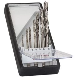 Bosch 1/4Bitaufnahme Holzspiralbohrer-Set Robust Line 2-8mm