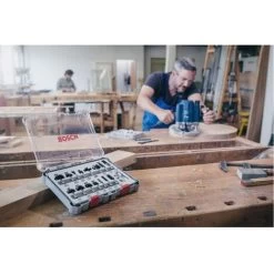 Bosch Freihandfräser-Set. 6-mm-Schaft. 15-teilig -Werkzeug Garten Verkauf 15024873 4