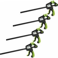 4x Einhandzwingen Schnellspannzwinge Ergonomischer Griff 60x300 Mm