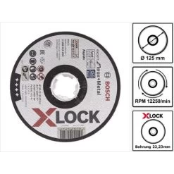 Bosch Trennscheiben X-LOCK 125 X 22,23mm Expert For Inox & Metal Gerade ( 25x 2608619264 )