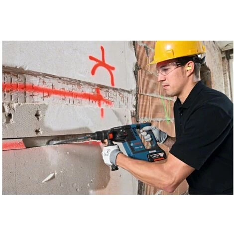 Bosch Professional Bosch Akku-Bohrhammer SDS Plus GBH 18V-26 F Mit Absaugung GDE 18V-16, 2 X 5.5Ah ProCore, Ladegerät, Zubehör, L-BOXX 5 Bosch Professional Bosch Akku-Bohrhammer SDS Plus GBH 18V-26 F Mit Absaugung GDE 18V-16, 2 X 5.5Ah ProCore, Ladegerät, Zubehör, L-BOXX – Bild 3