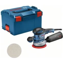 Bosch Professional Bosch Exzenterschleifer GEX 40-150, Mit Schleifblatt M480, Schleifteller, L-BOXX