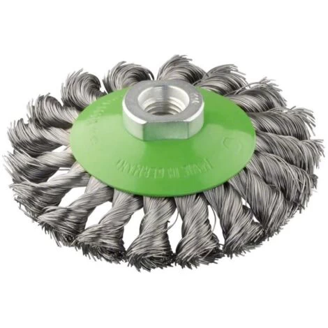 Bosch Kegelbürste. Gezopfter Draht. Rostfrei. 0.35 Mm. 1 3 Bosch Kegelbürste. Gezopfter Draht. Rostfrei. 0.35 Mm. 1