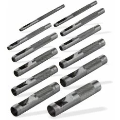 Locheisen Satz 12tlg. Stanzeisen Henkellocheisen Locheisen Lochstanzer Set