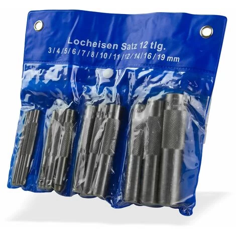 Locheisen Satz 12tlg. Stanzeisen Henkellocheisen Locheisen Lochstanzer Set 4 Locheisen Satz 12tlg. Stanzeisen Henkellocheisen Locheisen Lochstanzer Set – Bild 2