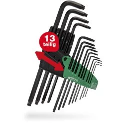 WIHA Stiftschlüssel Set ProStar Halter 14tlg. Torx Winkelschlüssel Satz