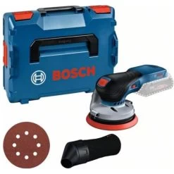 Bosch Professional Bosch Akku-Exzenterschleifer GEX 18V-125, Soloversion, L-BOXX, Schleifblatt