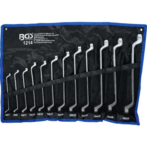 BGS Technic Doppel-Ringschlüssel-Satz Gekröpft SW 6 X 7 - 30 X 32 Mm 12-tlg. 7 BGS Technic Doppel-Ringschlüssel-Satz Gekröpft SW 6 X 7 - 30 X 32 Mm 12-tlg. – Bild 5