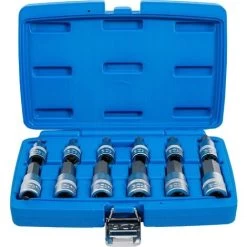 BGS Technic Bit-Einsatz-Satz Antrieb Innenvierkant 12,5 Mm (1/2) Innensechskant 5 - 22 Mm 12-tlg.