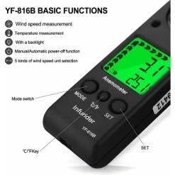 LCD-tragbarer Anemometer, Mini-Wind-Tachometer, Airflow-Anemometer-Thermometer Mit Max / AVG / Aktueller Windgeschwindigkeit Für DRONE-Flug 10 LCD-tragbarer Anemometer, Mini-Wind-Tachometer, Airflow-Anemometer-Thermometer Mit Max / AVG / Aktueller Windgeschwindigkeit Für DRONE-Flug -Werkzeug Garten Verkauf 35136509 4