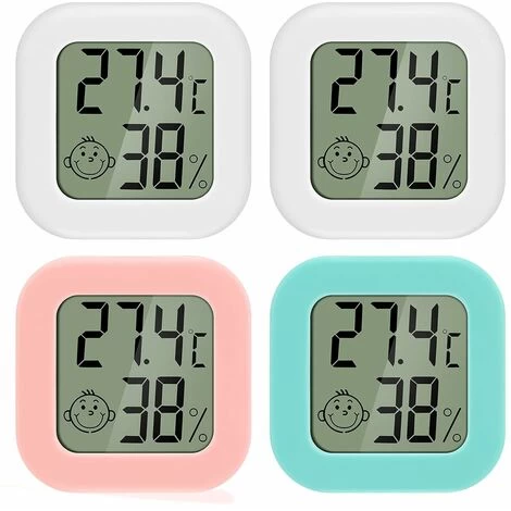 Mini LCD Digitales Innenthermometer Hygrometer 4 Stück Thermo Hygrometer Tragbare Hohe Genauigkeit Komfortanzeige Für Wohnzimmer Lager Babyzimmer Umkleideraum 3 Mini LCD Digitales Innenthermometer Hygrometer 4 Stück Thermo Hygrometer Tragbare Hohe Genauigkeit Komfortanzeige Für Wohnzimmer Lager Babyzimmer Umkleideraum