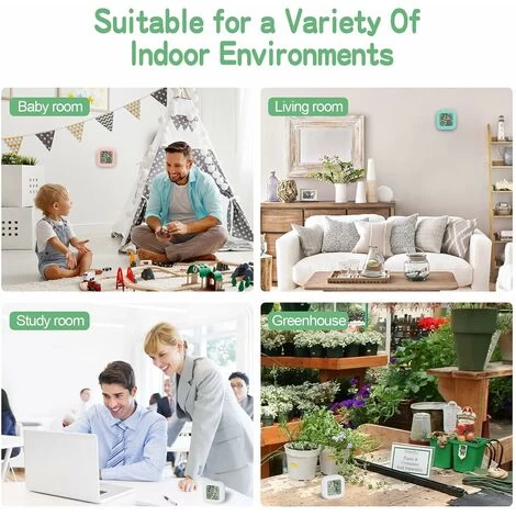 Mini LCD Digitales Innenthermometer Hygrometer 4 Stück Thermo Hygrometer Tragbare Hohe Genauigkeit Komfortanzeige Für Wohnzimmer Lager Babyzimmer Umkleideraum 5 Mini LCD Digitales Innenthermometer Hygrometer 4 Stück Thermo Hygrometer Tragbare Hohe Genauigkeit Komfortanzeige Für Wohnzimmer Lager Babyzimmer Umkleideraum – Bild 3