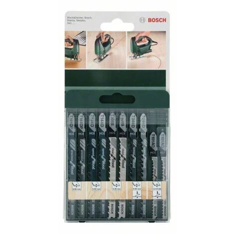 Bosch Stichsägeblatt-Set T-Schaft. 10-teilig. DIY. T 144D. 244 D. 101 B. 101AO. 144DP 4 Bosch Stichsägeblatt-Set T-Schaft. 10-teilig. DIY. T 144D. 244 D. 101 B. 101AO. 144DP – Bild 2