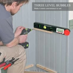 Digitales Winkellineal Winkelmesser Wasserwaagenlineal Digitales Goniometer 230 Mm 360°-Winkelmesser Mit Horizontaler Vertikaler Kreislibelle, LCD-Display, Doppelskalenlineal -Werkzeug Garten Verkauf 66736298 4