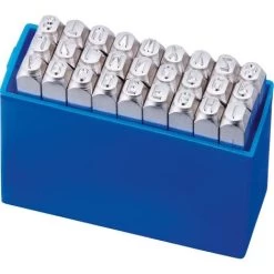 Schlagbuchstaben-Satz Vernickelt Schrifthöhe 2mm KUKKO