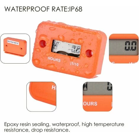 Digital LCD Inductive Stunde Meter Wasserdichtes Stunden Meter Für Meeresboot -Schneebläser -Wechselrichtergenerator Rasenmäher Und Kleiner Benzinmotor 7 Digital LCD Inductive Stunde Meter Wasserdichtes Stunden Meter Für Meeresboot -Schneebläser -Wechselrichtergenerator Rasenmäher Und Kleiner Benzinmotor – Bild 5
