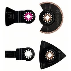 BOSCH 2609256978 Starlock 4tlg. Fliesen-Set ACZ 85 RT3 (1x) AVZ 78 RT2(1x) ATZ 52 SC (1x) AIZ 20 AB (1x)