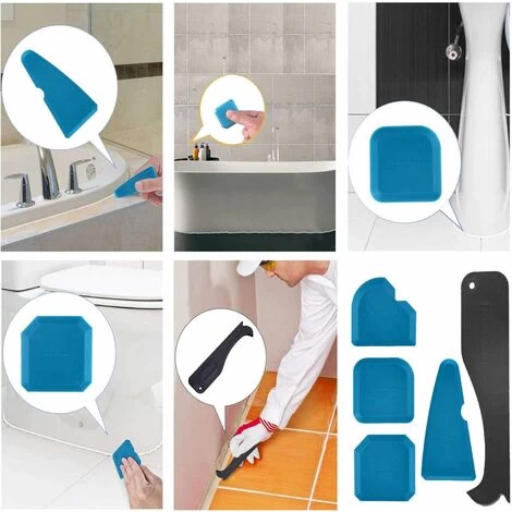 Silikon-Dichtungswerkzeuge, 8 Stück/Set Silikon-Dichtungsmittel-Glätteisen, Mit Schaber/Dichtungsentferner/Düse, Werkzeug Zum Entfernen Von Silikon-Dichtungsmitteln Für Badezimmer Und Küche – Gelb 6 Silikon-Dichtungswerkzeuge, 8 Stück/Set Silikon-Dichtungsmittel-Glätteisen, Mit Schaber/Dichtungsentferner/Düse, Werkzeug Zum Entfernen Von Silikon-Dichtungsmitteln Für Badezimmer Und Küche – Gelb – Bild 4