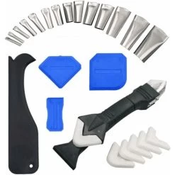 Silikon-Dichtungswerkzeuge 3-in-1-Dichtungsdüsen-Kit Dichtmittel-Applikator Finishing-Kit-Set Dichtmittel-Finishing-Werkzeug Fensterwaschbecken-Dichtungsschaber