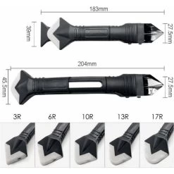 Silikon-Dichtungswerkzeuge 3-in-1-Dichtungsdüsen-Kit Dichtmittel-Applikator Finishing-Kit-Set Dichtmittel-Finishing-Werkzeug Fensterwaschbecken-Dichtungsschaber -Werkzeug Garten Verkauf 78315850 3