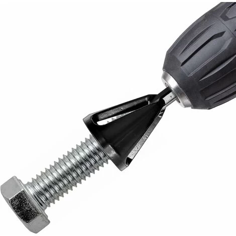 2er-Pack Außenentgratungswerkzeug Für Bohrer, Edelstahl-Fasenwerkzeug, Passend Für Schrauben Der Größe 8–32, Schwarz 7 2er-Pack Außenentgratungswerkzeug Für Bohrer, Edelstahl-Fasenwerkzeug, Passend Für Schrauben Der Größe 8–32, Schwarz – Bild 5