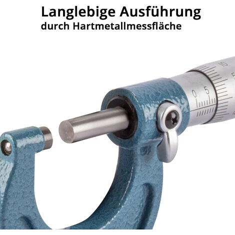 STAHLWERK Bügelmessschraube Mit 0-25 Mm Messbereich DIN 863 Mikrometer / Messschraube/ Mikrometerschraube 4 STAHLWERK Bügelmessschraube Mit 0-25 Mm Messbereich DIN 863 Mikrometer / Messschraube/ Mikrometerschraube – Bild 2