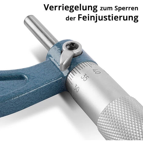 STAHLWERK Bügelmessschraube Mit 0-25 Mm Messbereich DIN 863 Mikrometer / Messschraube/ Mikrometerschraube 5 STAHLWERK Bügelmessschraube Mit 0-25 Mm Messbereich DIN 863 Mikrometer / Messschraube/ Mikrometerschraube – Bild 3