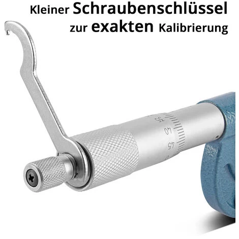 STAHLWERK Bügelmessschraube Mit 0-25 Mm Messbereich DIN 863 Mikrometer / Messschraube/ Mikrometerschraube 6 STAHLWERK Bügelmessschraube Mit 0-25 Mm Messbereich DIN 863 Mikrometer / Messschraube/ Mikrometerschraube – Bild 4