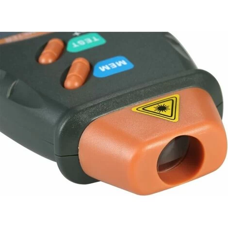Laser-Taschen-Digital-Tachometer Berührungsloser Tachometer-Bereich 2,5 U/min – 99.999 U/min LCD-Anzeige Mit Reflektierendem Streifen 3 Stck 4 Laser-Taschen-Digital-Tachometer Berührungsloser Tachometer-Bereich 2,5 U/min – 99.999 U/min LCD-Anzeige Mit Reflektierendem Streifen 3 Stck – Bild 2