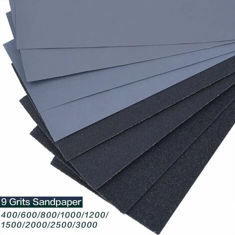 36 Pack Schleifpapier, 22,9 X 9,9 Cm Nass-Trocken 400/600/800/1000/1200/1500/2000/2500/3000 Schleifpapier (4 X 9) 5 36 Pack Schleifpapier, 22,9 X 9,9 Cm Nass-Trocken 400/600/800/1000/1200/1500/2000/2500/3000 Schleifpapier (4 X 9) – Bild 3