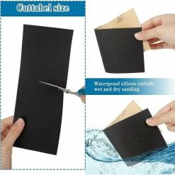 Schleifpapier, 50 Stück Autokarosserie-Nassschleifpapier Zum Polieren Und Schleifen, Nassschleifpapier Für Holzmalerei, Glas (320 400 600 800 1000 1200 1500 2000 2500 3000 Mesh), Kueatily -Werkzeug Garten Verkauf 94489320 4
