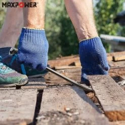 MAXPOWER Brecheisen Set 2-teilig, Nageleisen Nagelschlitze Stemmeisen Brechstange Meißelschaber Brecheisen Aus Geschmiedeten Karbonstahl (210mm Und 300mm) -Werkzeug Garten Verkauf 95121862 5