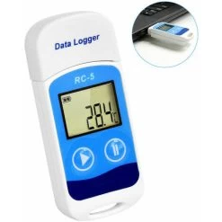 RC-5 U Disk Temperaturrekorder Weiß + Blau USB Automatischer Datenlogger