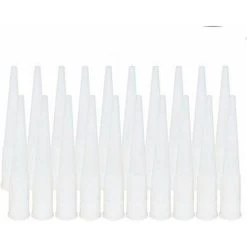 20 Stück Kartuschenhülsen Silikon-Ersatzspitzenhülsen Silikonspitzen Kartuschenkartuschendüsen Düsen (Innendurchmesser Der Schnittstelle: 15 Mm)