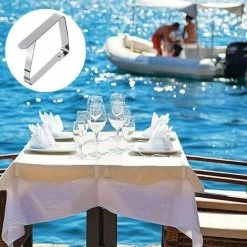 Silber 8,27 Cm1 Set Mit 12 Edelstahl-Tischrockklammern, Tischtuchklammerhalter -Werkzeug Garten Verkauf 97709362 4