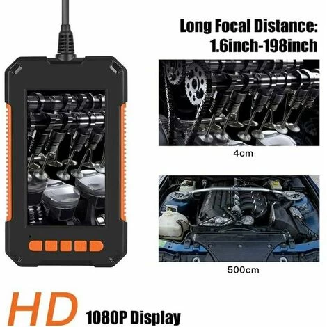 Industrielles Endoskop, Doppelkopf-Endoskop-Inspektionskamera, 1080P HD-Digital-Endoskop Mit Zwei Linsen, 4,3-Zoll-LCD-Bildschirm, IP67 Wasserdicht, Mit 8 LED-Leuchten 4 Industrielles Endoskop, Doppelkopf-Endoskop-Inspektionskamera, 1080P HD-Digital-Endoskop Mit Zwei Linsen, 4,3-Zoll-LCD-Bildschirm, IP67 Wasserdicht, Mit 8 LED-Leuchten – Bild 2