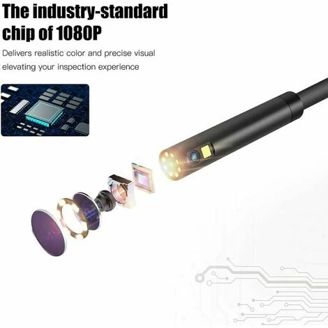 Industrielles Endoskop, Doppelkopf-Endoskop-Inspektionskamera, 1080P HD-Digital-Endoskop Mit Zwei Linsen, 4,3-Zoll-LCD-Bildschirm, IP67 Wasserdicht, Mit 8 LED-Leuchten 7 Industrielles Endoskop, Doppelkopf-Endoskop-Inspektionskamera, 1080P HD-Digital-Endoskop Mit Zwei Linsen, 4,3-Zoll-LCD-Bildschirm, IP67 Wasserdicht, Mit 8 LED-Leuchten – Bild 5