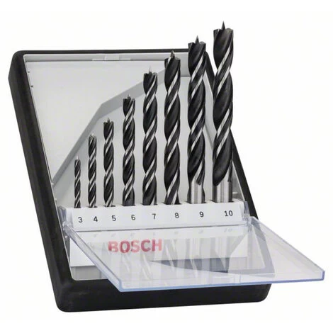 Bosch Accessories 2607010533 Holz-Spiralbohrer-Set 8teilig 3 Mm, 4 Mm, 5 Mm, 6 Mm, 7 Mm, 8 Mm, 9 Mm, 3 Bosch Accessories 2607010533 Holz-Spiralbohrer-Set 8teilig 3 Mm, 4 Mm, 5 Mm, 6 Mm, 7 Mm, 8 Mm, 9 Mm,