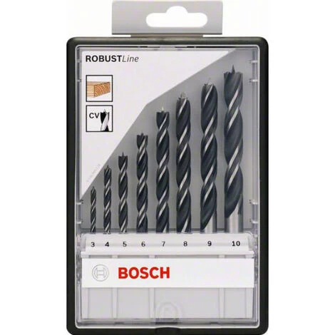 Bosch Accessories 2607010533 Holz-Spiralbohrer-Set 8teilig 3 Mm, 4 Mm, 5 Mm, 6 Mm, 7 Mm, 8 Mm, 9 Mm, 4 Bosch Accessories 2607010533 Holz-Spiralbohrer-Set 8teilig 3 Mm, 4 Mm, 5 Mm, 6 Mm, 7 Mm, 8 Mm, 9 Mm, – Bild 2