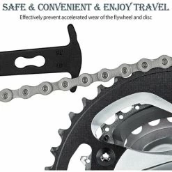 Fahrradketten-Verschleißanzeiger, Fahrradkettenmessgerät, Messlineal, Erkennungswerkzeug, Fahrradkettenverschleiß, Ersatz, Guazhuni-Kettentester, Bremssattel (schwarz) -Werkzeug Garten Verkauf 98252545 4