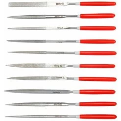 YATO Profi Diamant Feilen Set 10 Tlg. 140mm Gerade YT-6144